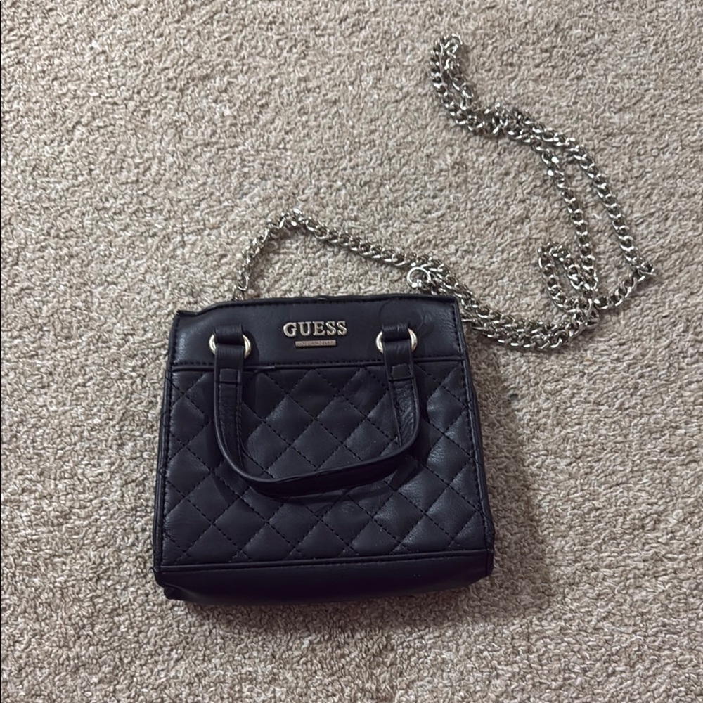 GUESS Black Quilted Women's Bag